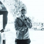 Rory McIlroy posing for Nike Tech Pack